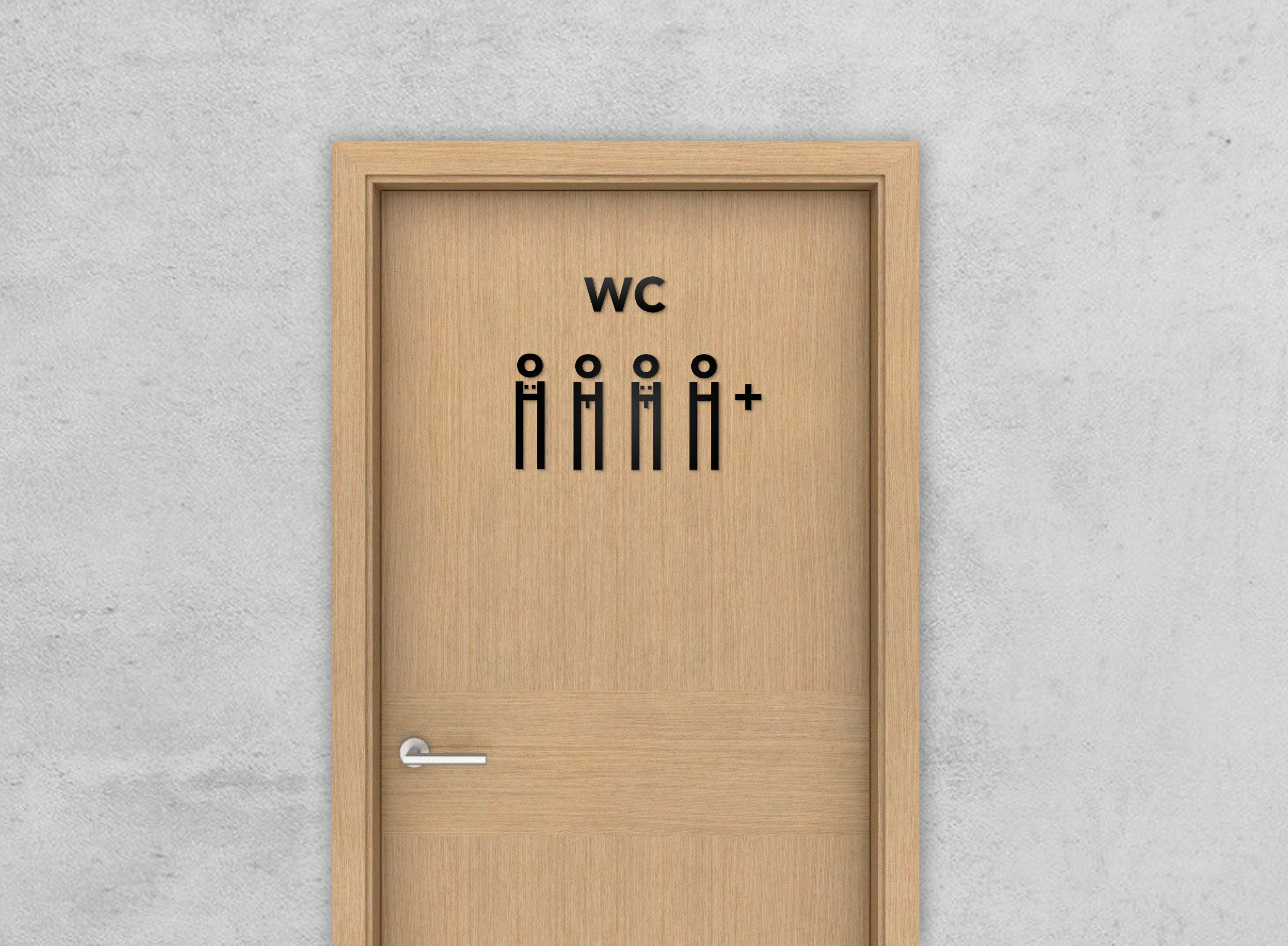 Toilet signs.